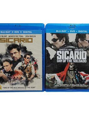 Lionsgate Sicario Blu-Ray And Sony Sicario Day Of The Soldado Blu-Ray 2 Pack